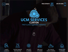 Tablet Screenshot of clintoncarpetcleaning.com